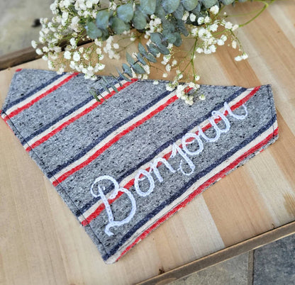 Bonjour Dog Bandana