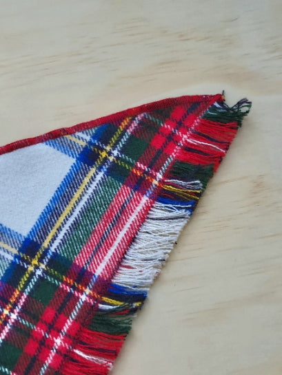 Jingle Plaid Dog Bandana