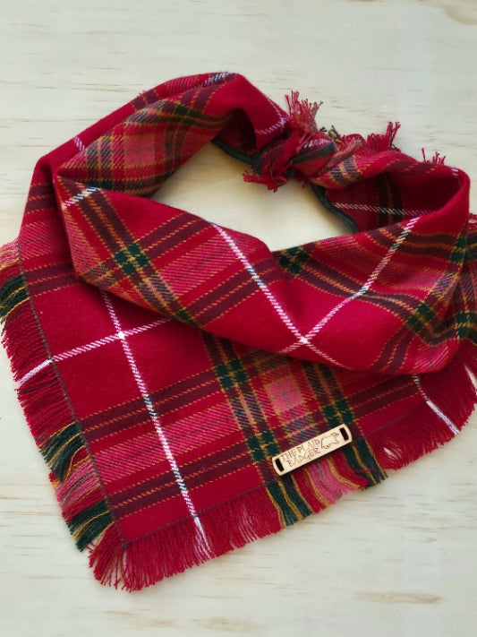 Jolly Plaid Dog Bandana