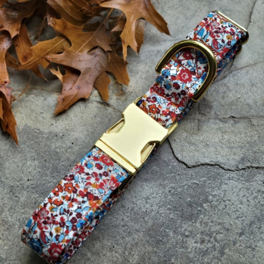 Liberty Fall Floral Dog Collar