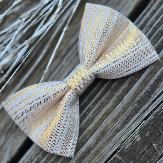 Metallic Gold Dog Bow Tie