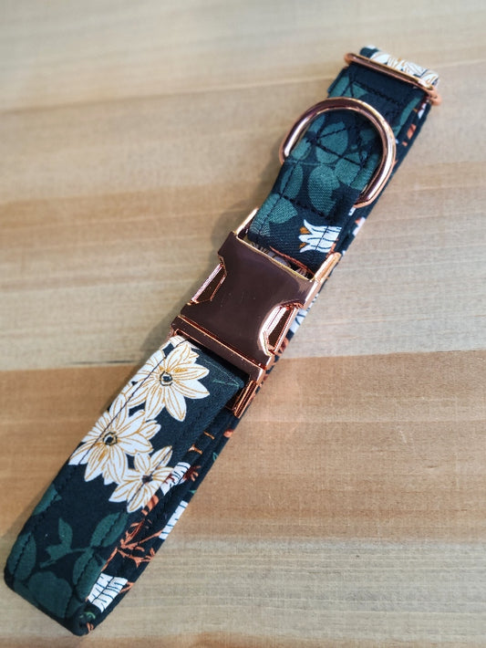 Moody Floral Dog Collar