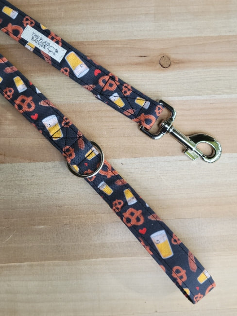 Oktoberfest Dog Leash - Black