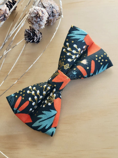 Poinsettia Dog Bow Tie