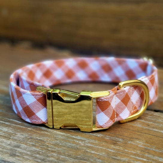 Pumpkin Spice Gingham Collar