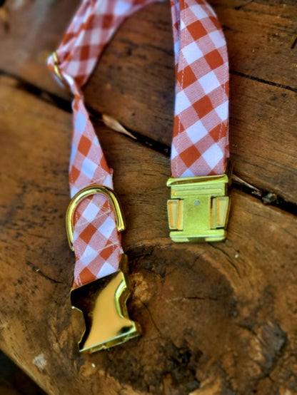 Pumpkin Spice Gingham Collar