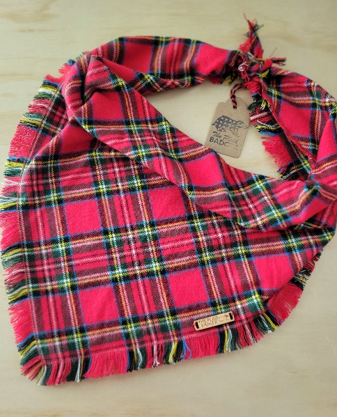 Traditional Christmas Plaid Dog Bandana