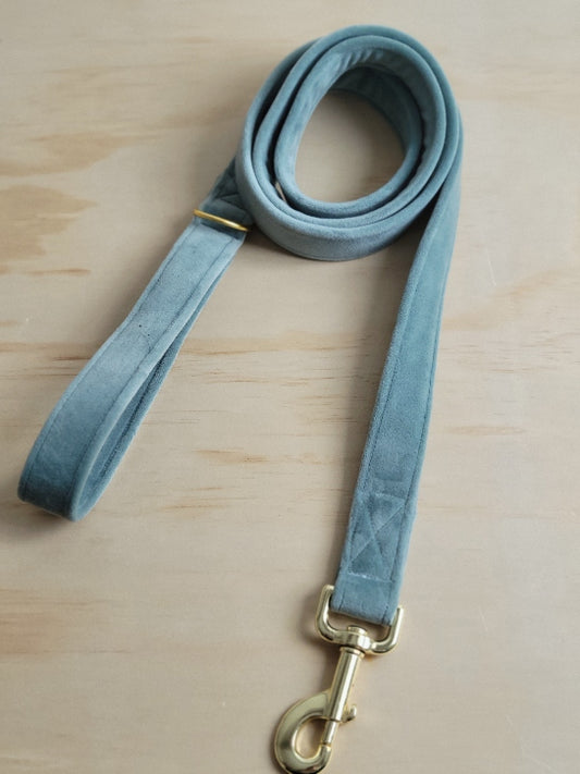 Velvet Dog Leash - Eucalyptus