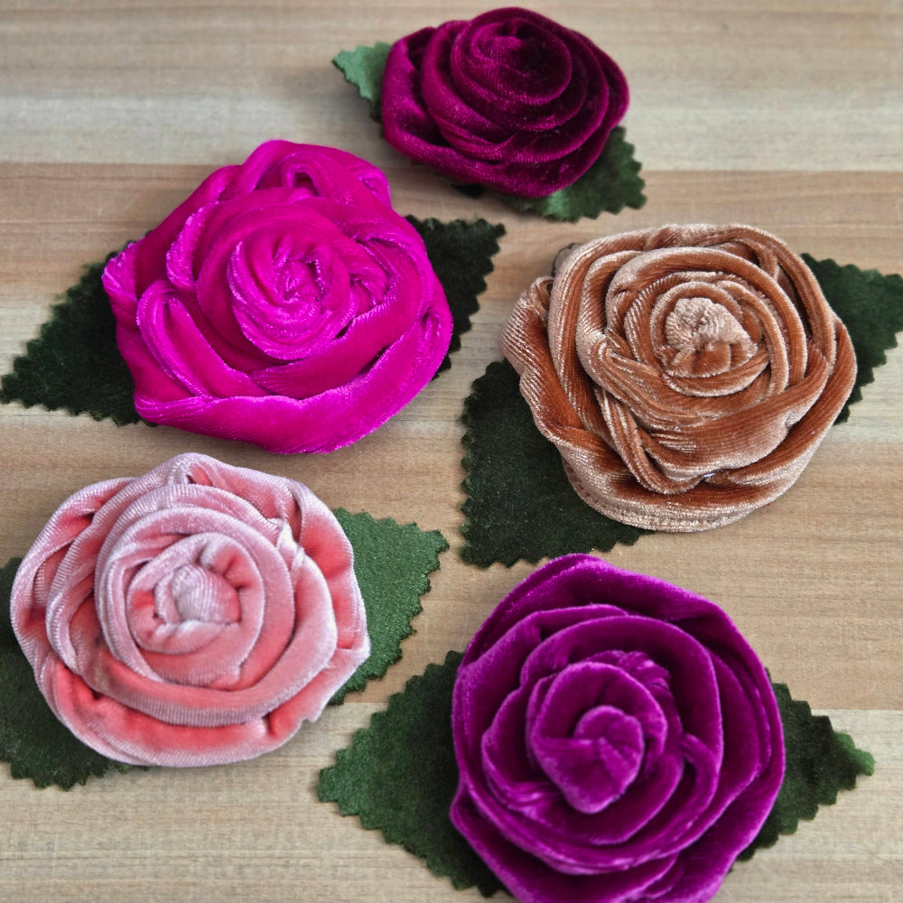 Velvet Rose Collar Accessory