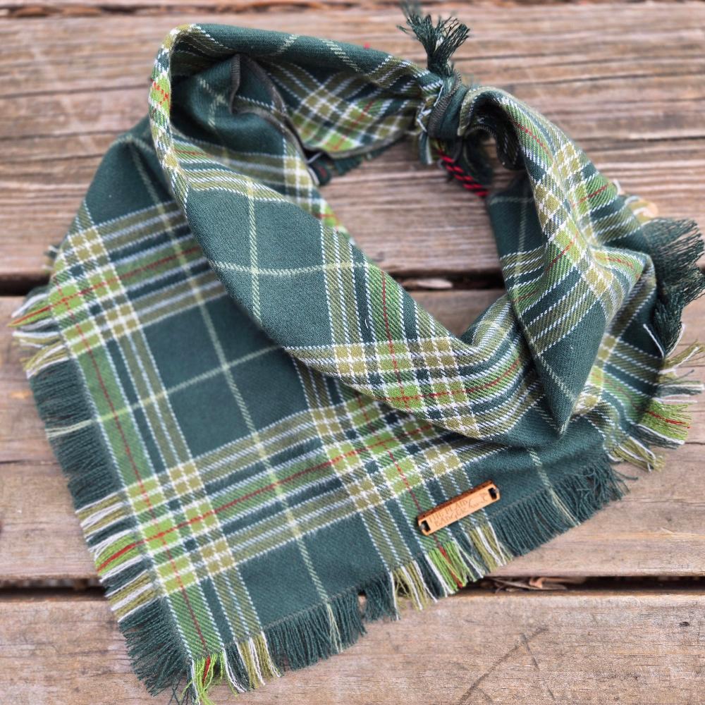 Yuletide Plaid Dog Bandana