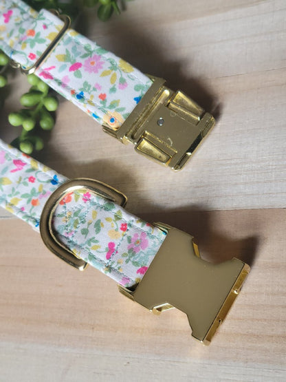 Bright Floral Dog Collar